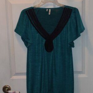 Plus size v-neck blouse